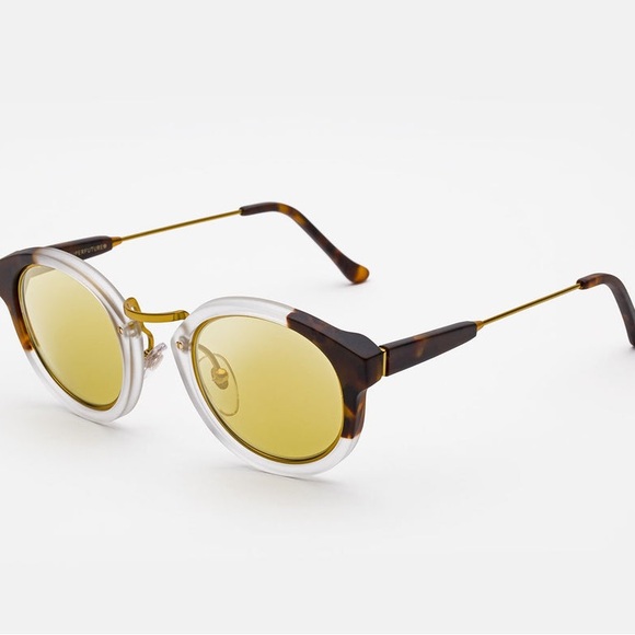 RetroSuperFuture Panama League Tortoise Shell and Clear Sunglasses - Picture 1 of 9